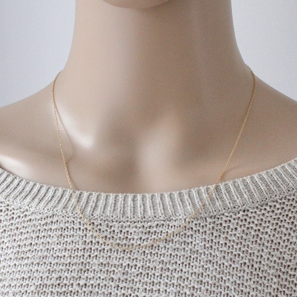 Vintage 10K Yellow Gold Necklace Chain by Heng Ngai Thin Delicate Cable 18.5” - Picture 2 of 5
